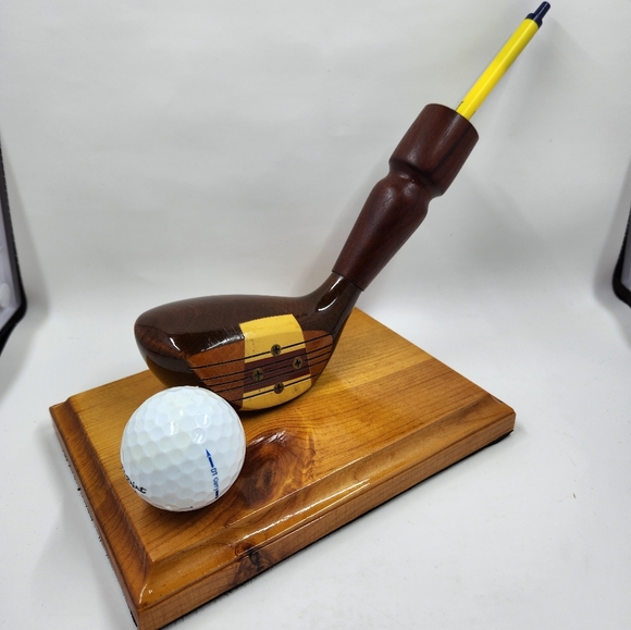 Unique Vintage Golf Club And Titleist Ball Pen Holder Business Office Home - Picture 12 of 13